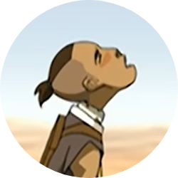 Cartoon person staring up with eyes closed